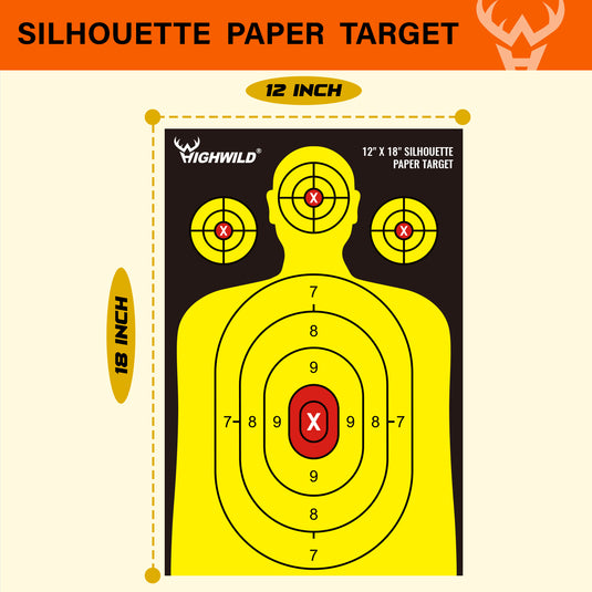 3/8" AR500 Steel Targets System 4", 6", 8"  Gongs and 7"x 12" Silhouette with Stand, .22 Rimfire Dueling Tree and 12" X 18" Silhouette Paper Sheets