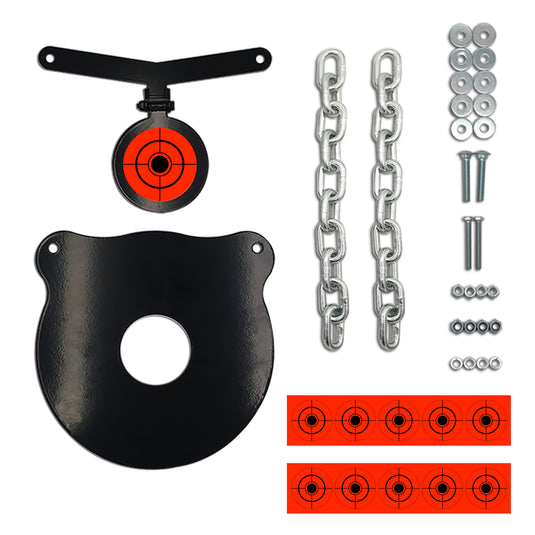 10" X 3/8" AR500 Steel Bullseye Gong Target