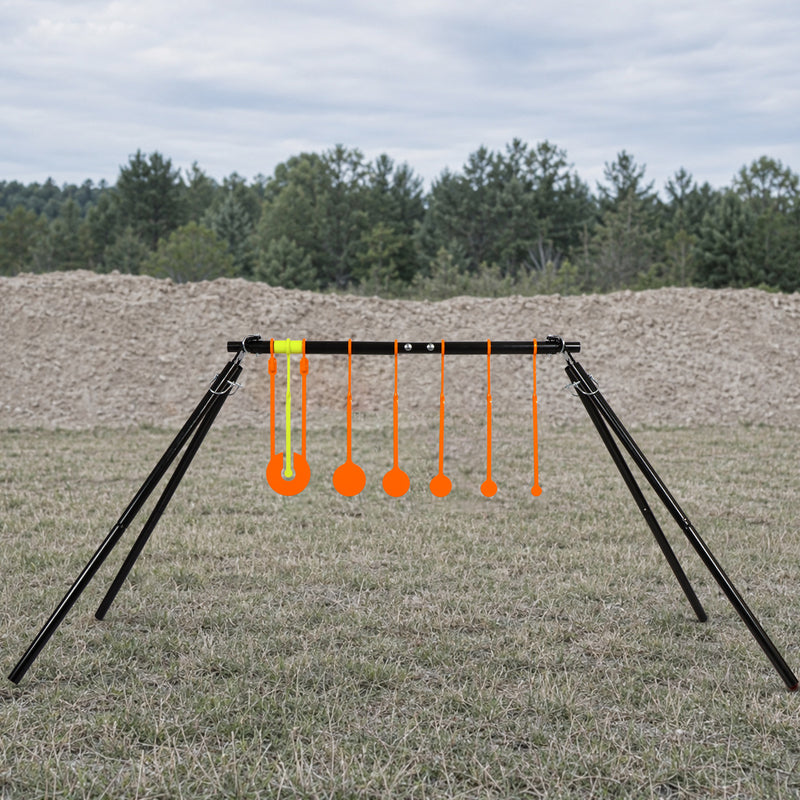 Load image into Gallery viewer, 1/4” Thick AR500 Steel Target Stand Kit -  7 Spinning Targets
