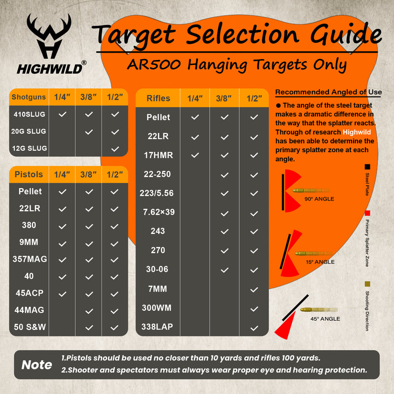 Load image into Gallery viewer, 3/8&quot; AR500 Steel Targets System 6&quot; Gong with Stand and 12&quot; X 18&quot; Silhouette Paper Targets
