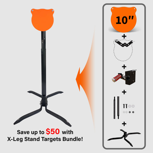 X-leg Base Stand + 2X4 Target Hanger + 3/8