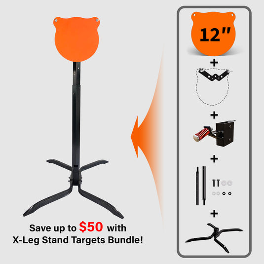 X-leg Base Stand + 2X4 Target Hanger + 3/8