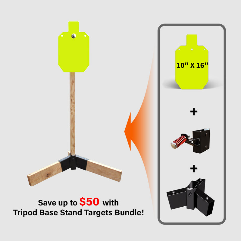 Load image into Gallery viewer, Tripod Base Stand + 2X4 Target Hanger + 3/8" Thick 10" X 16" Torso
