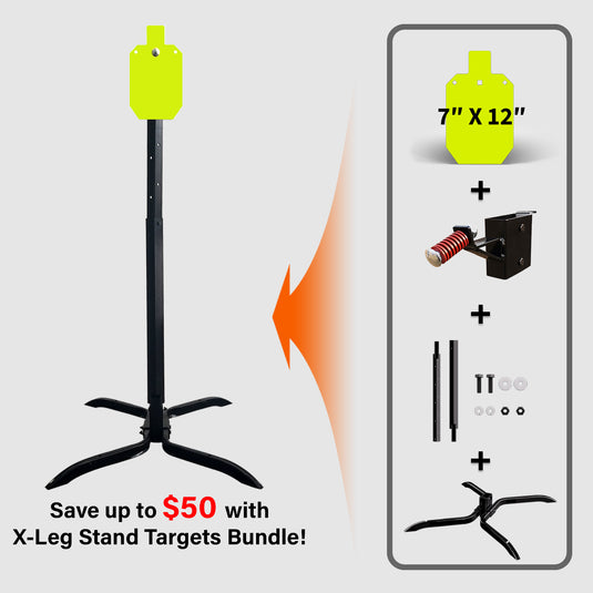 X-leg Base Stand + 2X4 Target Hanger + 3/8