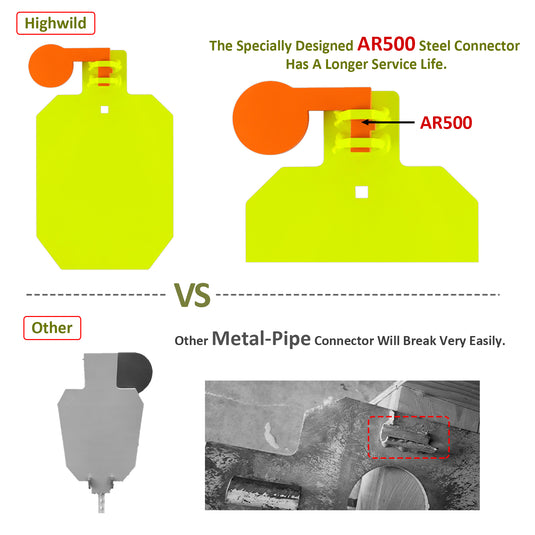 10" X 16" X 3/8" AR500 Steel Hostage Target