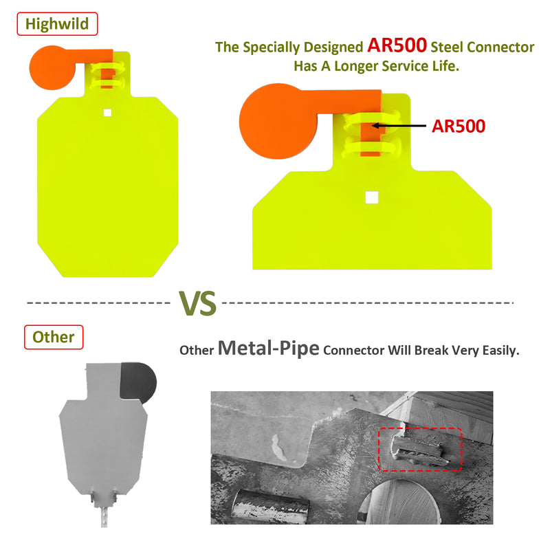 Load image into Gallery viewer, 7" X 12" X 3/8" AR500 Steel Hostage Target
