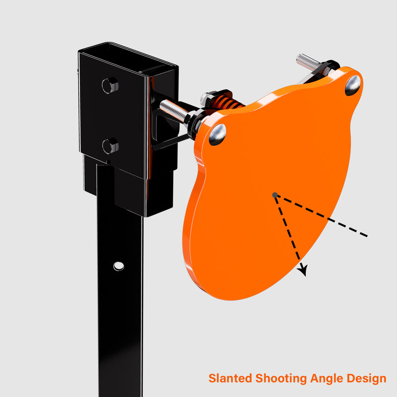 Load image into Gallery viewer, X-leg Base Stand + 2X4 Target Hanger + 3/8" Thick 8" Gong + Adjustable Steel Post
