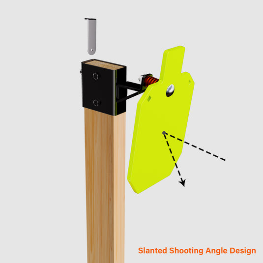 Tripod Base Stand + 2X4 Target Hanger + 3/8" Thick 7" X 12" Torso
