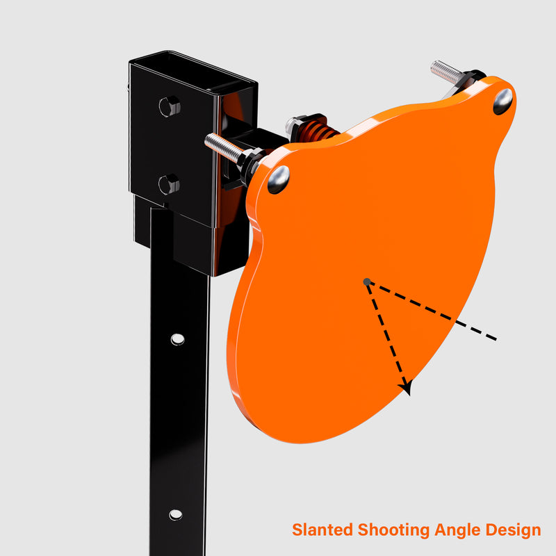 Load image into Gallery viewer, X-leg Base Stand + 2X4 Target Hanger + 3/8" Thick 10" Gong + Adjustable Steel Post
