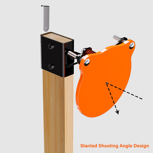 Tripod Base Stand + 2X4 Target Hanger + 3/8" Thick 8" Gong