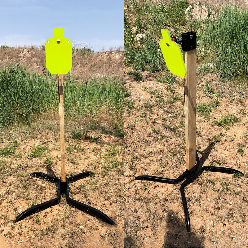Load image into Gallery viewer, X-leg Base Stand + 2X4 Target Hanger +  3/8" Thick 7" X 12" Torso
