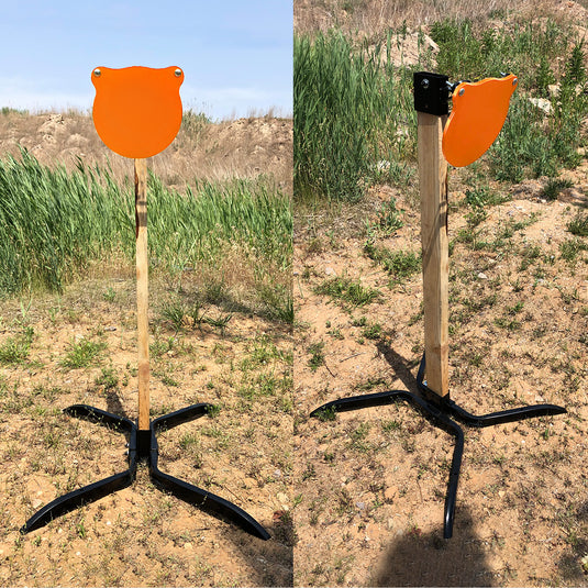 X-leg Base Stand + 2X4 Target Hanger +  3/8" Thick 10" Gong