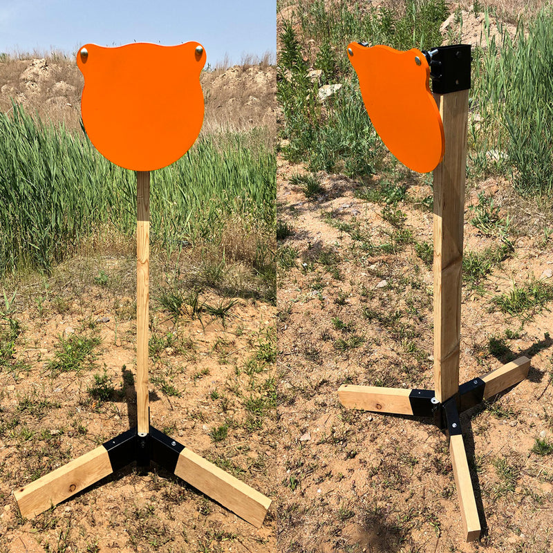 Load image into Gallery viewer, Tripod Base Stand + 2X4 Target Hanger + 3/8" Thick 12" Gong
