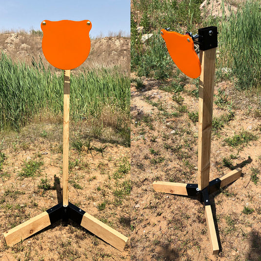 Tripod Base Stand + 2X4 Target Hanger + 3/8" Thick 10" Gong
