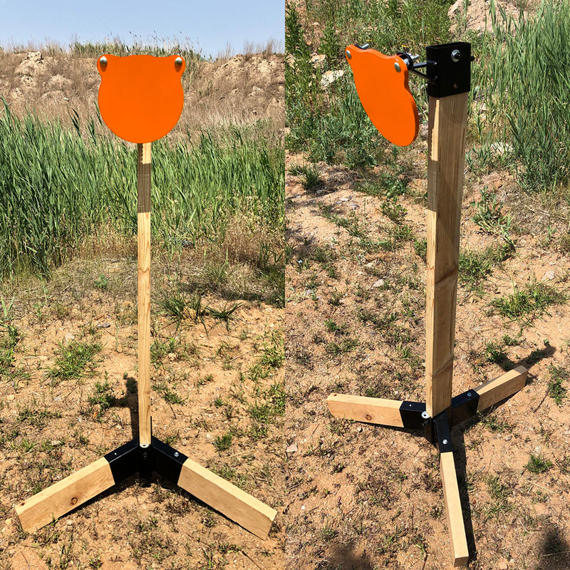 Load image into Gallery viewer, Tripod Base Stand + 2X4 Target Hanger + 3/8" Thick 8" Gong
