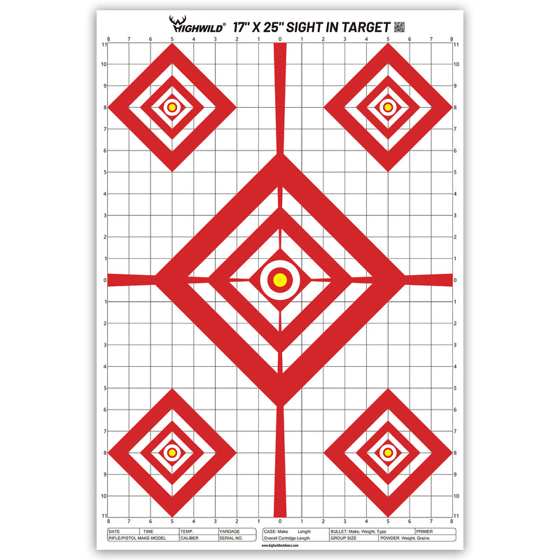 Load image into Gallery viewer, Sight in Shooting Range Paper Target - 17X25 Inches
