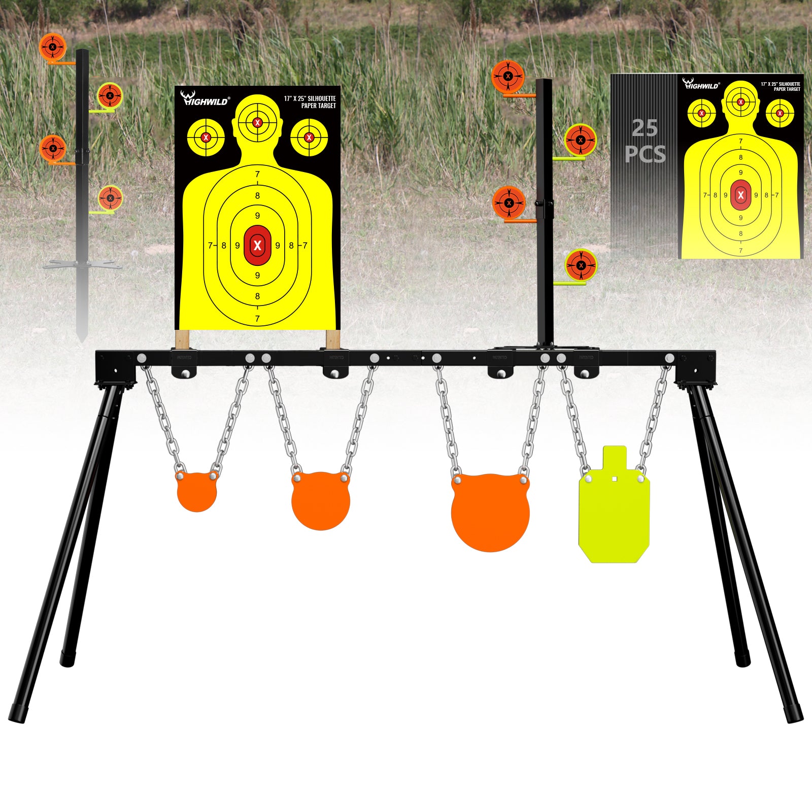 Adjustable Target Stand + Mounting Kit + 3/8