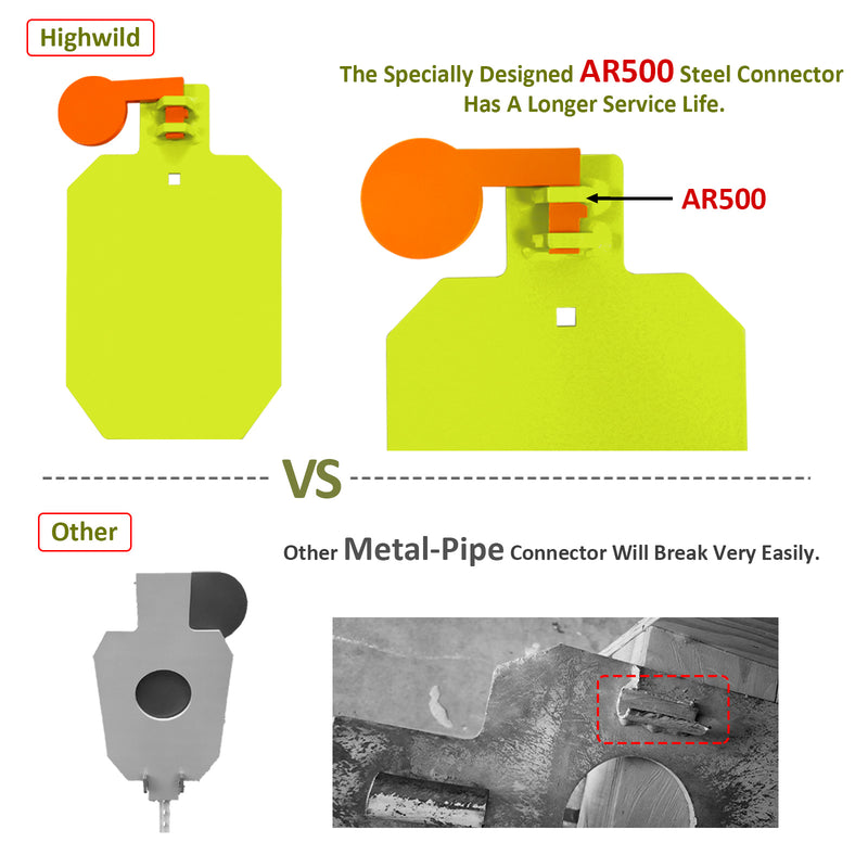 Load image into Gallery viewer, AR500 Steel Hostage Target 10&quot; x 16&quot; x 1/2&quot; Armored Steel Reactive IDPA Shooting Target - Neon Color
