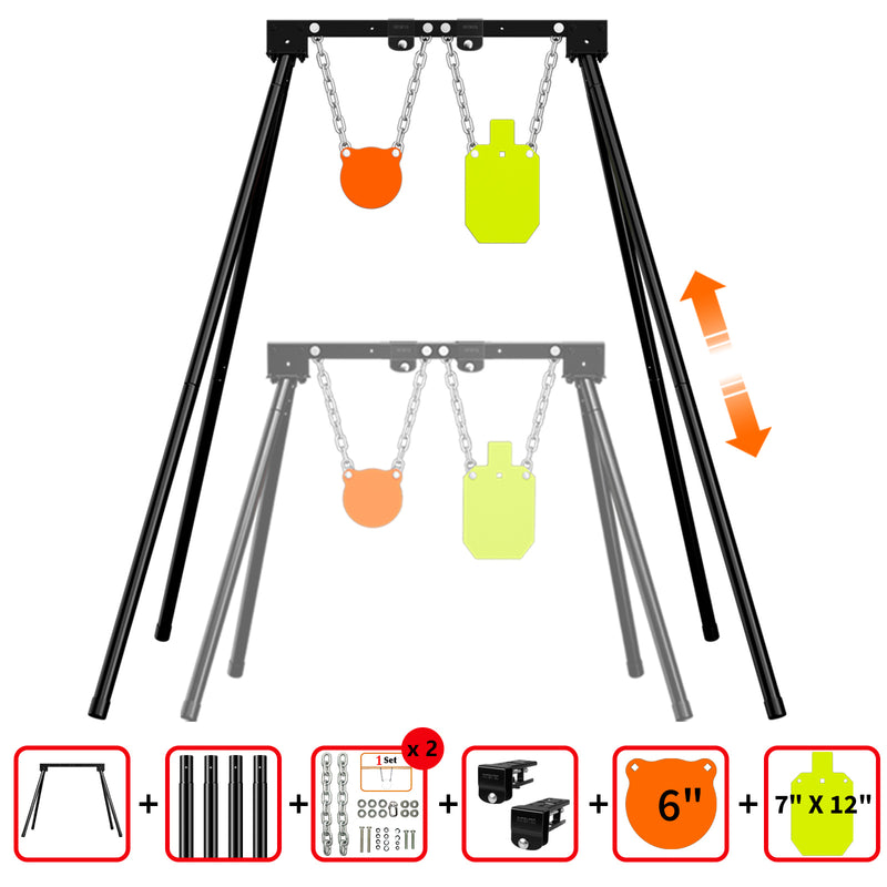 Load image into Gallery viewer, B001 Adjustable Stand + Mounting Kit + 3/8&quot; Thick 6&quot; Gong, 7&quot; X 12&quot;Torso
