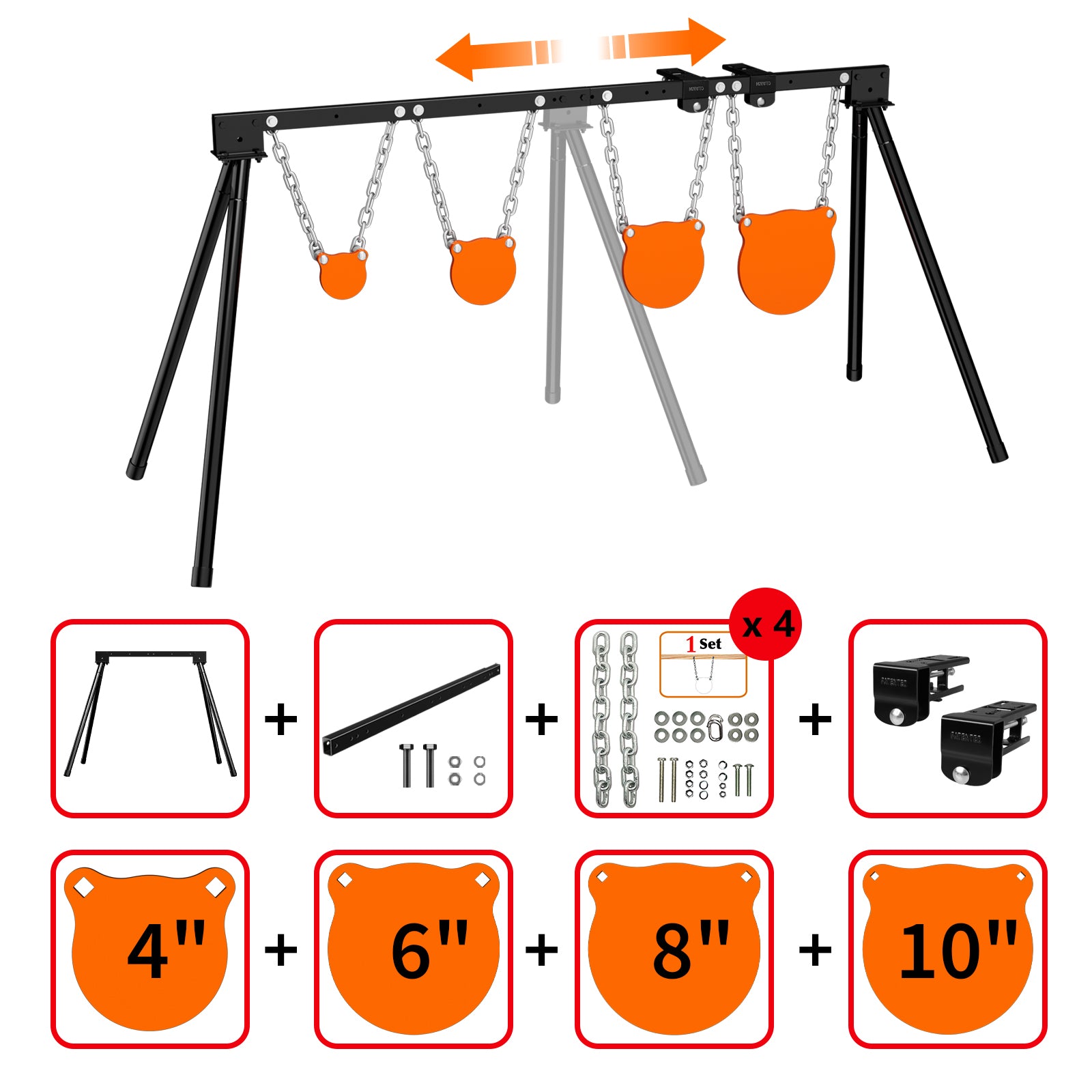 Adjustable Target Stand + Mounting Kit + 3/8