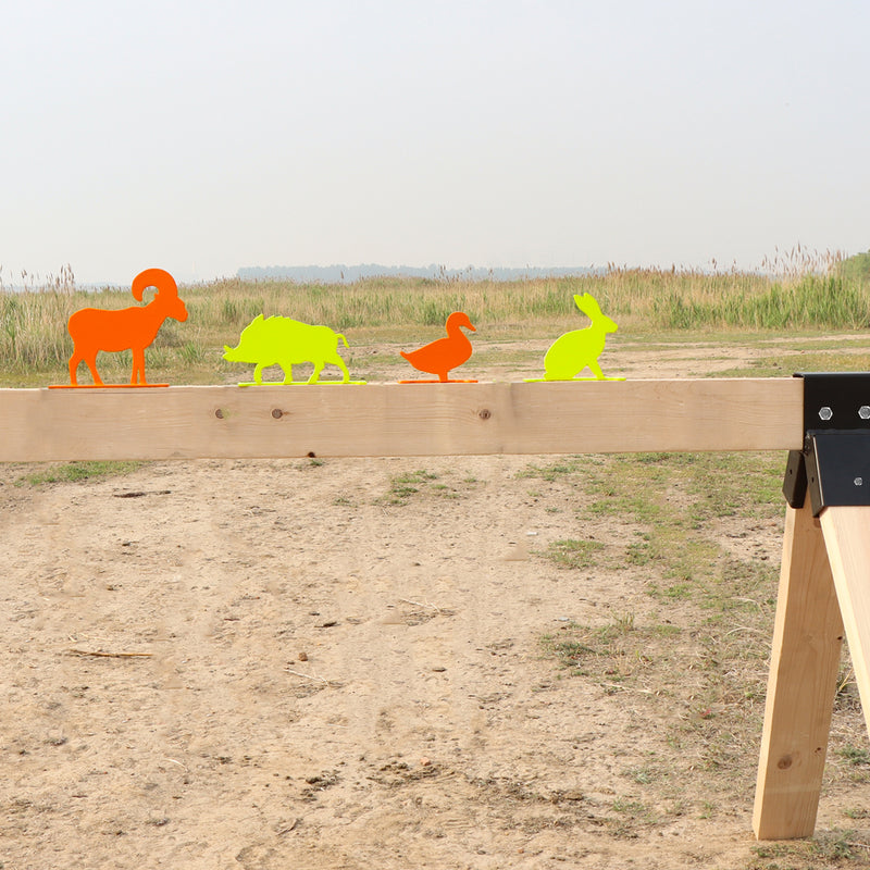 Load image into Gallery viewer, Animal Silhouette Knockovers Metallic Silhouette Targets - 4 Pack
