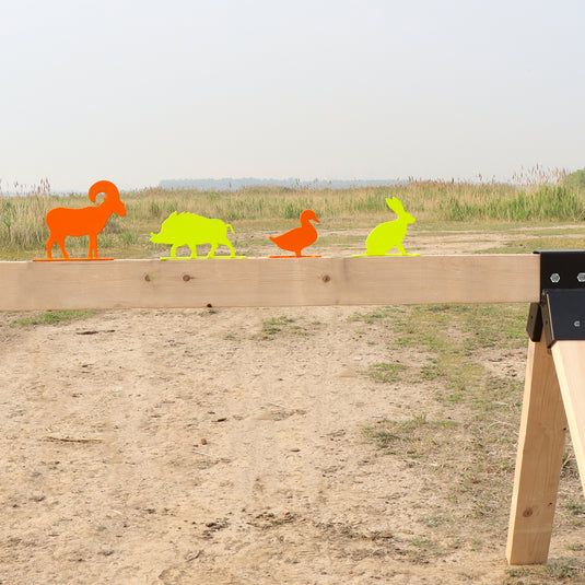 Animal Silhouette Knockovers Metallic Silhouette Targets - 4 Pack