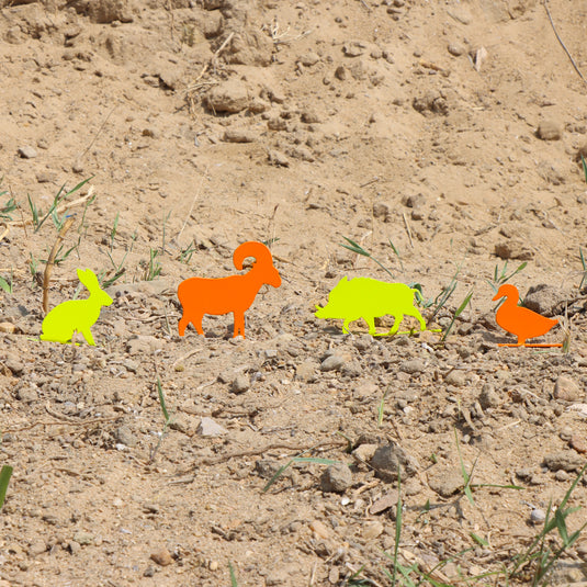 Animal Silhouette Knockovers Metallic Silhouette Targets - 4 Pack
