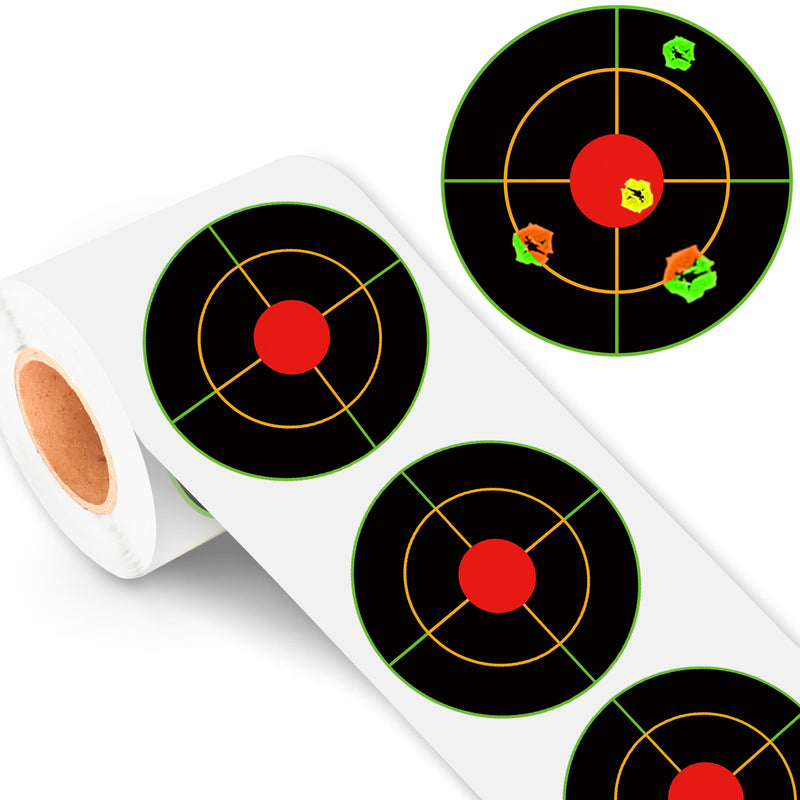 Load image into Gallery viewer, 3 Inch Splatter Adhesive Bullseye Shooting Target Stickers - 250 Pack
