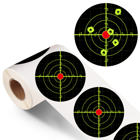 6 Inch Splatter Target Stickers - 100 Pack