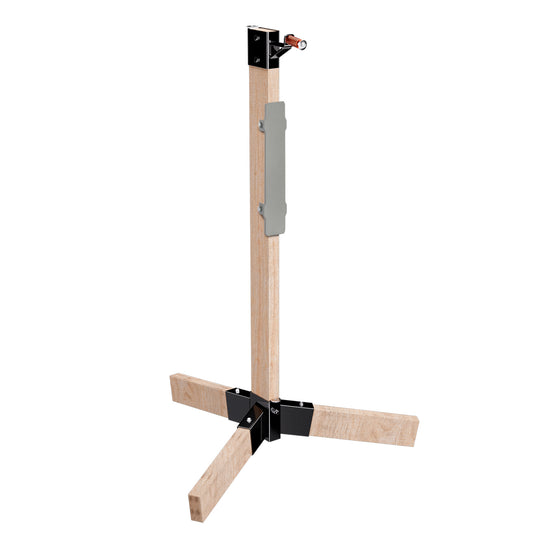 Tripod Base Stand with 2X4 Target Hanger and Wood Stand Armor Plate