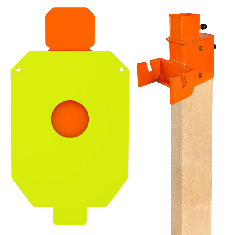 Load image into Gallery viewer, 12" X 20" X 3/8" AR500 Steel Silhouette Target with Mounting Bracket
