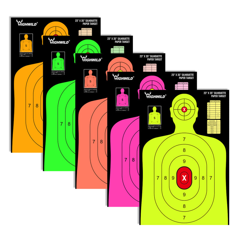 Load image into Gallery viewer, 23X35 Inch Shooting Range Silhouette Paper Target - 40 Pack
