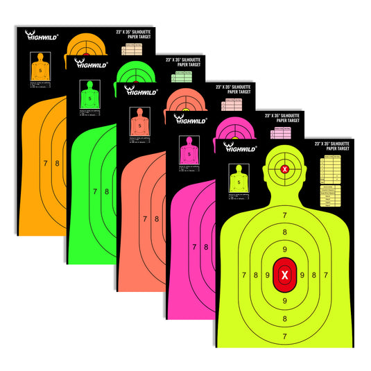 23X35 Inch Shooting Range Silhouette Paper Target - 40 Pack