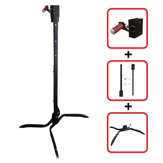 X-leg Base Target Stand Mounting System + 12" X 20" X 3/8" AR500 Steel Hostage Target