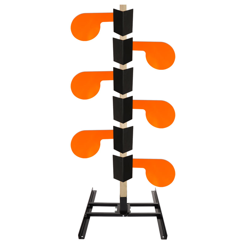 Load image into Gallery viewer, AR500 Dueling Tree Target Kit Six 6&quot; x 3/8&quot; Steel Paddles  with Base and Mounting Hardware
