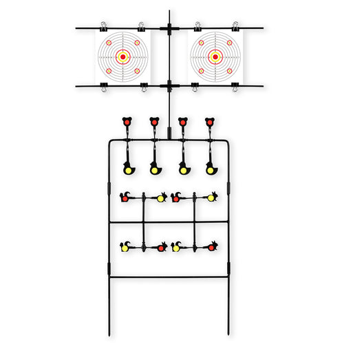 Multi-Shot Air Gun Pellet BB Gun Target 3-Section Detachable with Adjustable Paper Stand