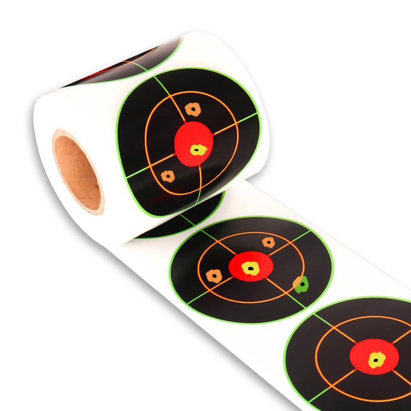 Load image into Gallery viewer, 3 Inch Splatter Adhesive Bullseye Shooting Target Stickers - 250 Pack
