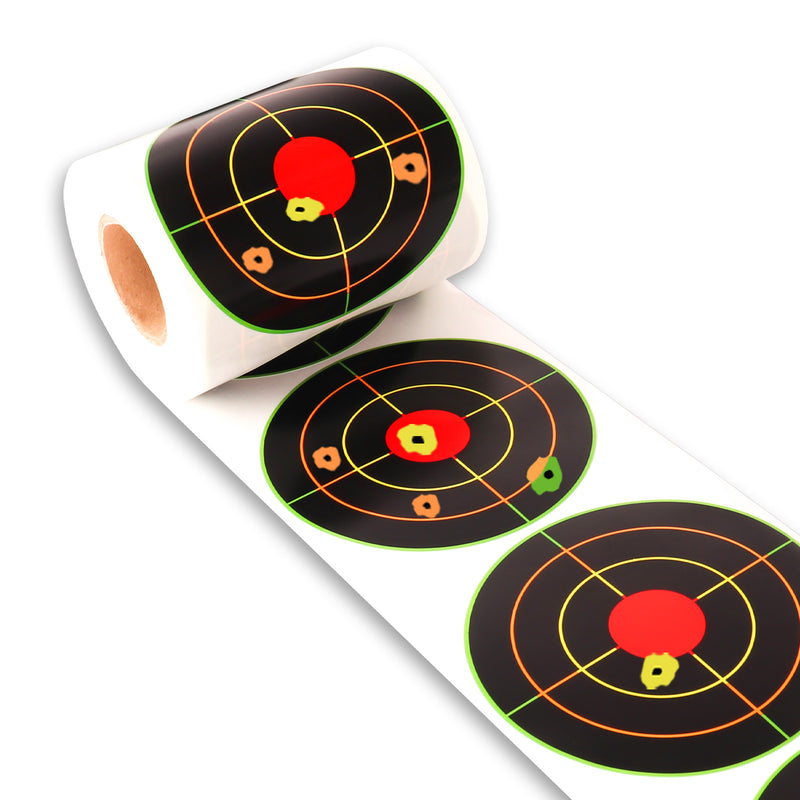 Load image into Gallery viewer, 4 Inch Splatter Adhesive Bullseye Shooting Target Stickers - 200 Pack
