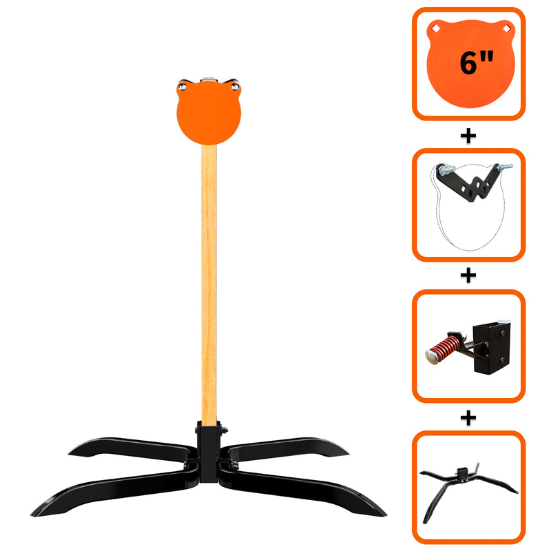 Load image into Gallery viewer, X-leg Base Stand + 2X4 Target Hanger +  3/8" Thick 6" Gong
