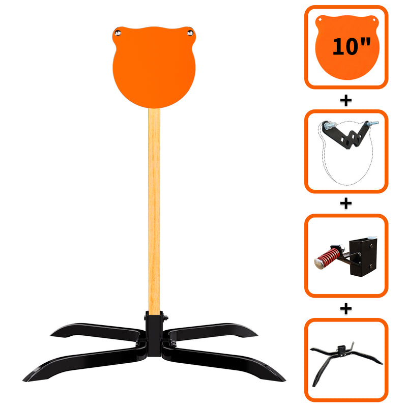 Load image into Gallery viewer, X-leg Base Stand + 2X4 Target Hanger +  3/8" Thick 10" Gong
