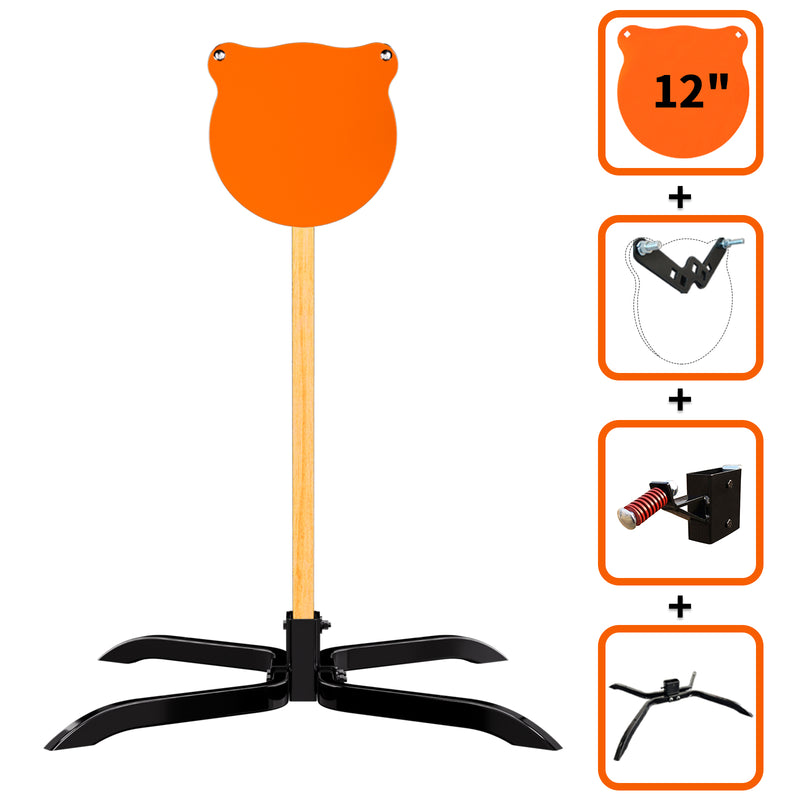 Load image into Gallery viewer, X-leg Base Stand + 2X4 Target Hanger +  3/8" Thick 12" Gong
