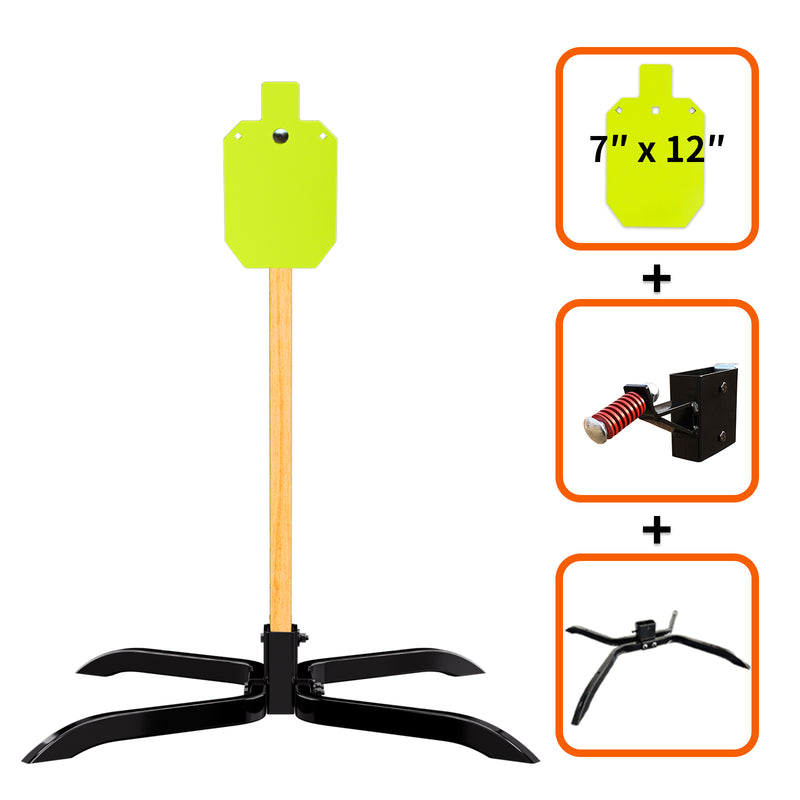 Load image into Gallery viewer, X-leg Base Stand + 2X4 Target Hanger +  3/8" Thick 7" X 12" Torso
