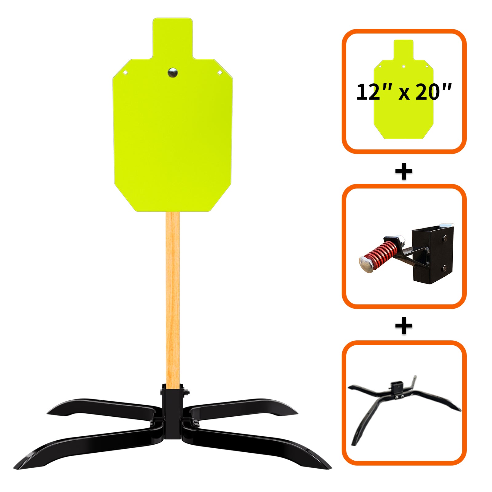X-leg Base Stand + 2X4 Target Hanger + 3/8