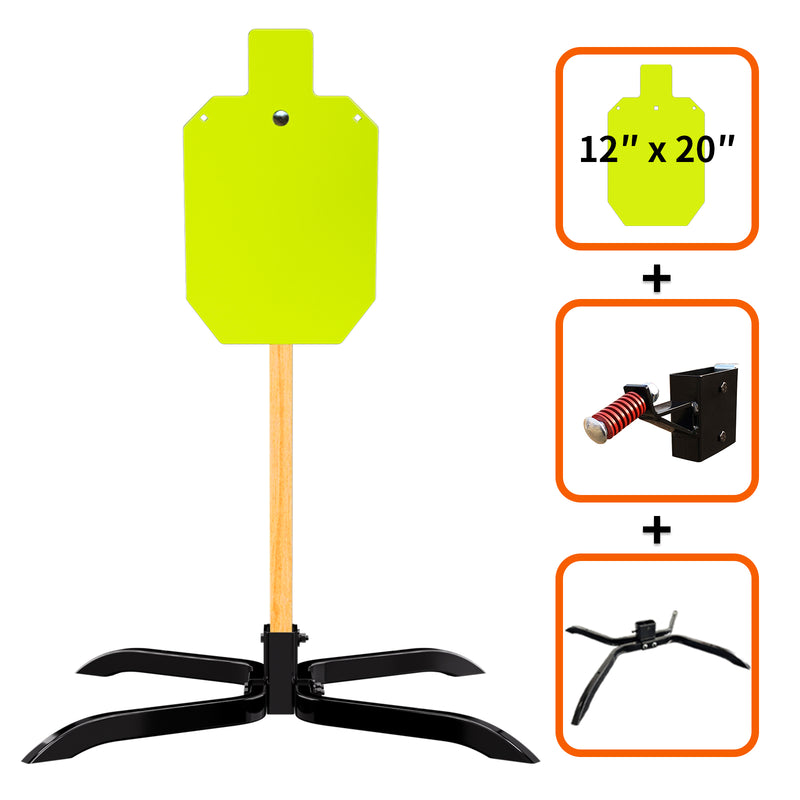 Load image into Gallery viewer, X-leg Base Stand + 2X4 Target Hanger +  3/8" Thick 12" X 20" Torso

