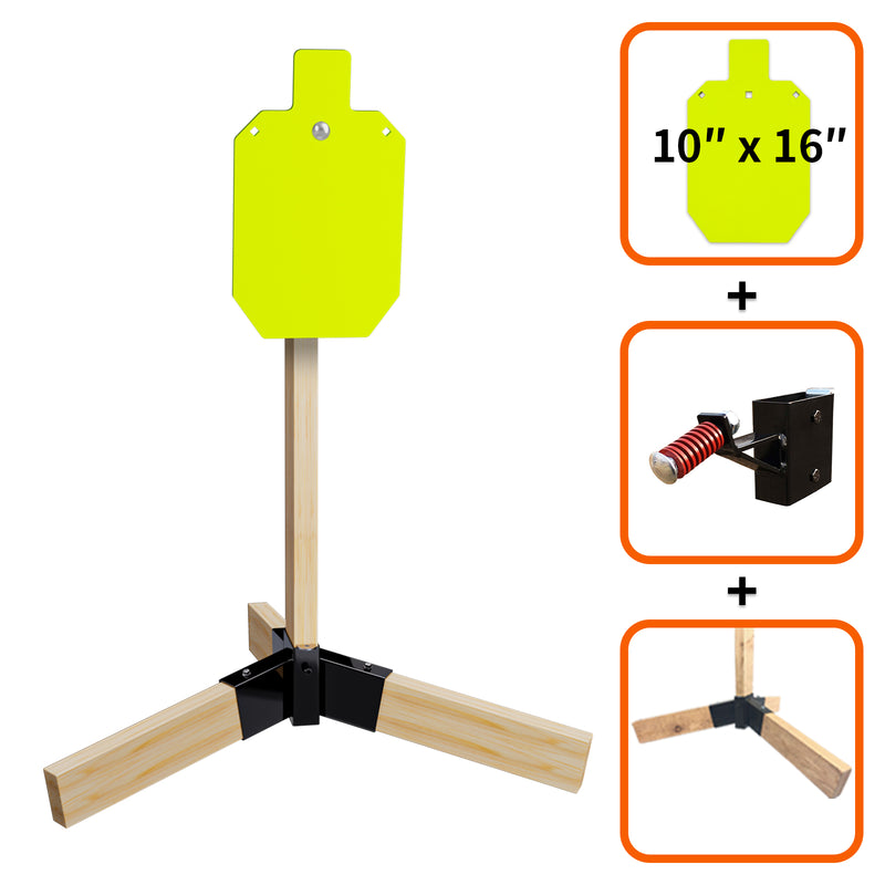 Load image into Gallery viewer, Tripod Base Stand + 2X4 Target Hanger + 3/8" Thick 10" X 16" Torso

