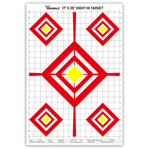 Sight in Shooting Range Paper Target - 17X25 Inches