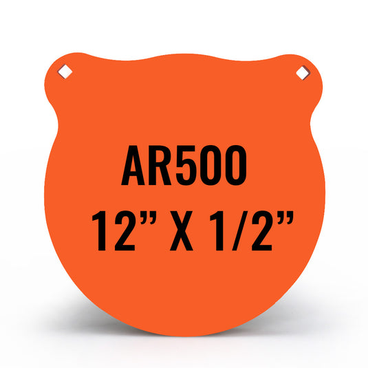 12" X 1/2" AR500 Steel Gong Shooting Target