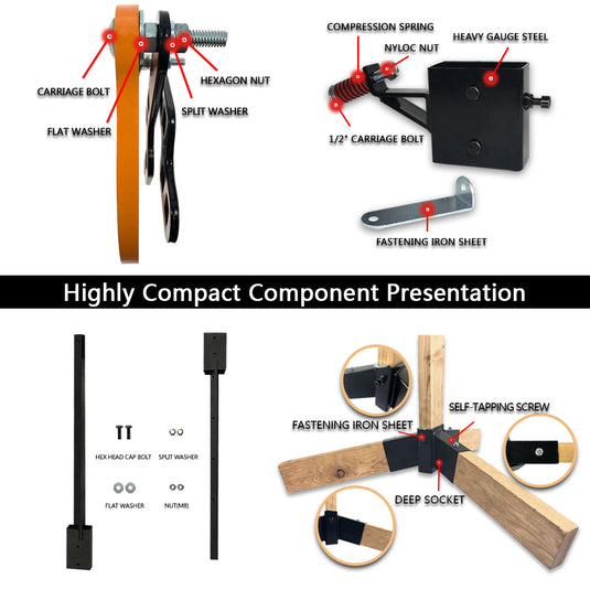 Tripod Base Stand + Mounting Kit + 12" Gong