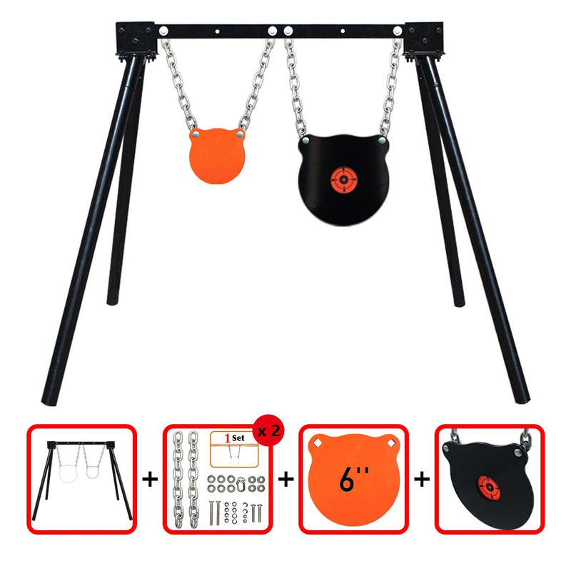 Load image into Gallery viewer, B001 Stand + Mounting Kit + 6&quot; Gong, 10&quot; Bullseye Gong
