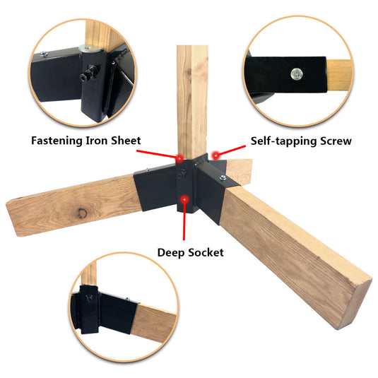 Tripod Bracket 2X4 Target Stand Base - 2 PACK